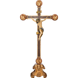 Cristo Barroco en pedestal con Evangelistas