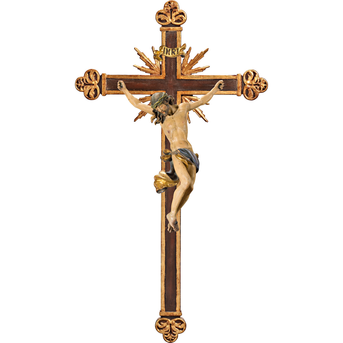 Corpus Baroque on baroque cross with rays