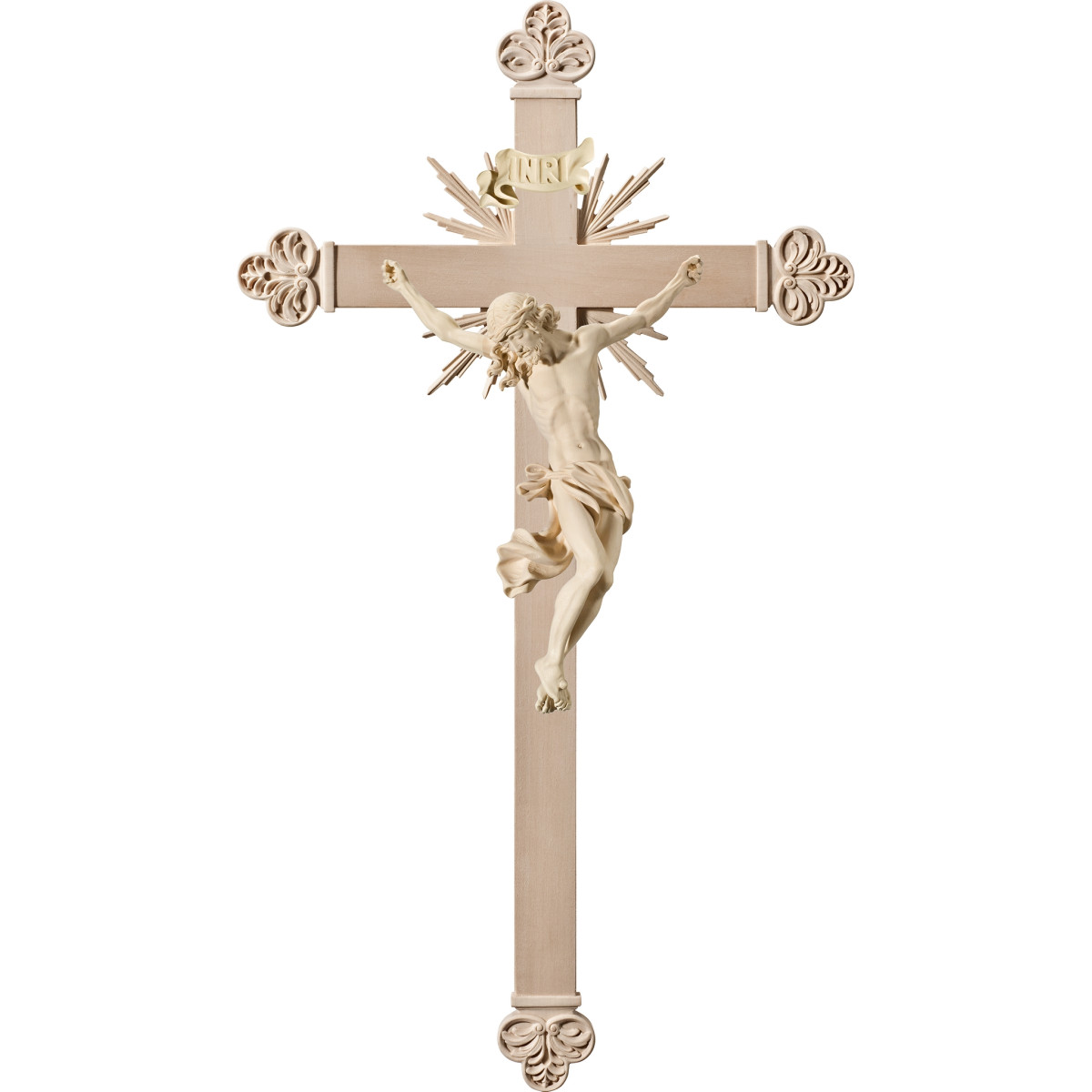 Corpus Baroque on baroque cross with rays
