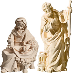 Holy Family Mary sitting with Jesus Child