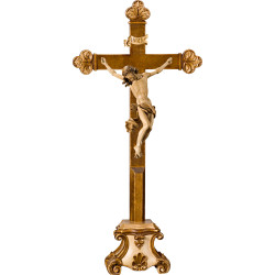 Corpus Baroque on cross baroque on pedestal