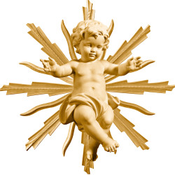Jesuskind mit Strahl