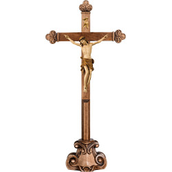 Corpus Pisa on cross baroque on pedestal