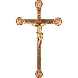 Corpus Pisa on cross with Evangelists