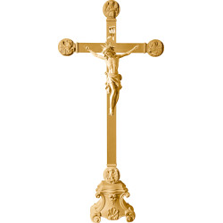 Cristo Pisa em pedestal com Evangelistas