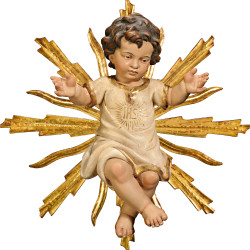Jesus Child clothed IHS with halo