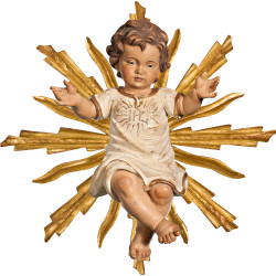 Jesus Child clothed IHS with halo
