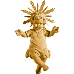 Menino Jesus vestido com auréola