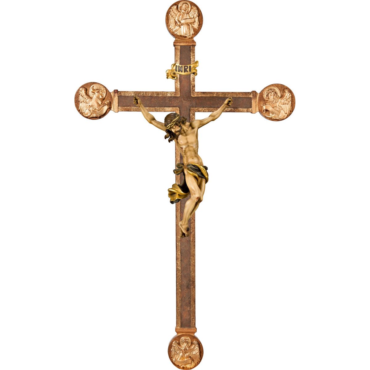 Corpus Barock auf Balken mit Evangelisten