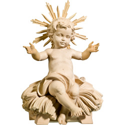 Niño Jesús sentado en cuna