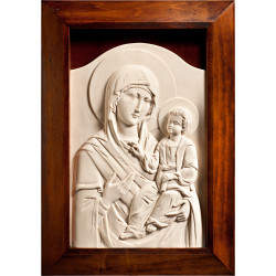 Icon Madonna with Child Byzantine with frame