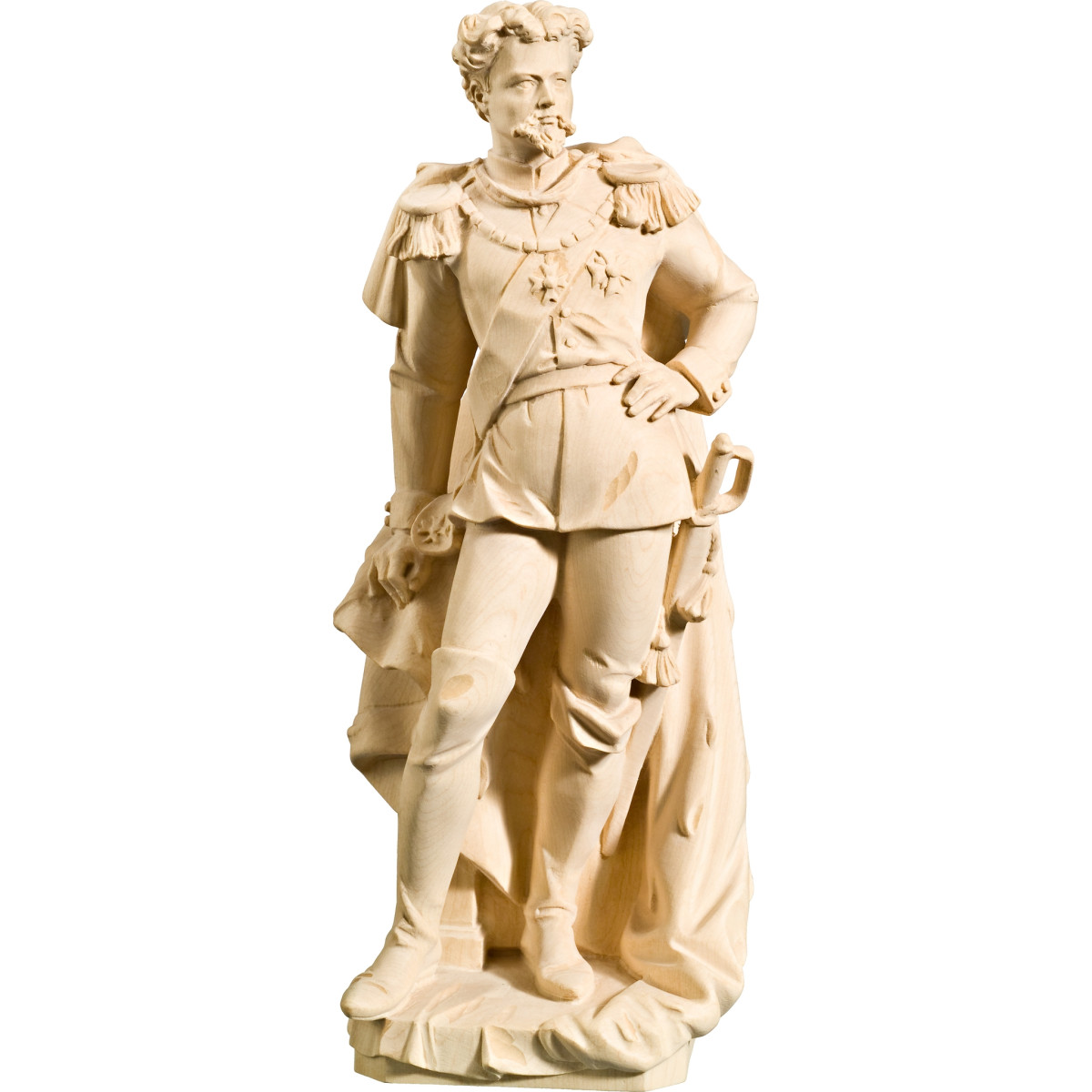 King Ludwig II of Bavaria statue in wood | Bergland