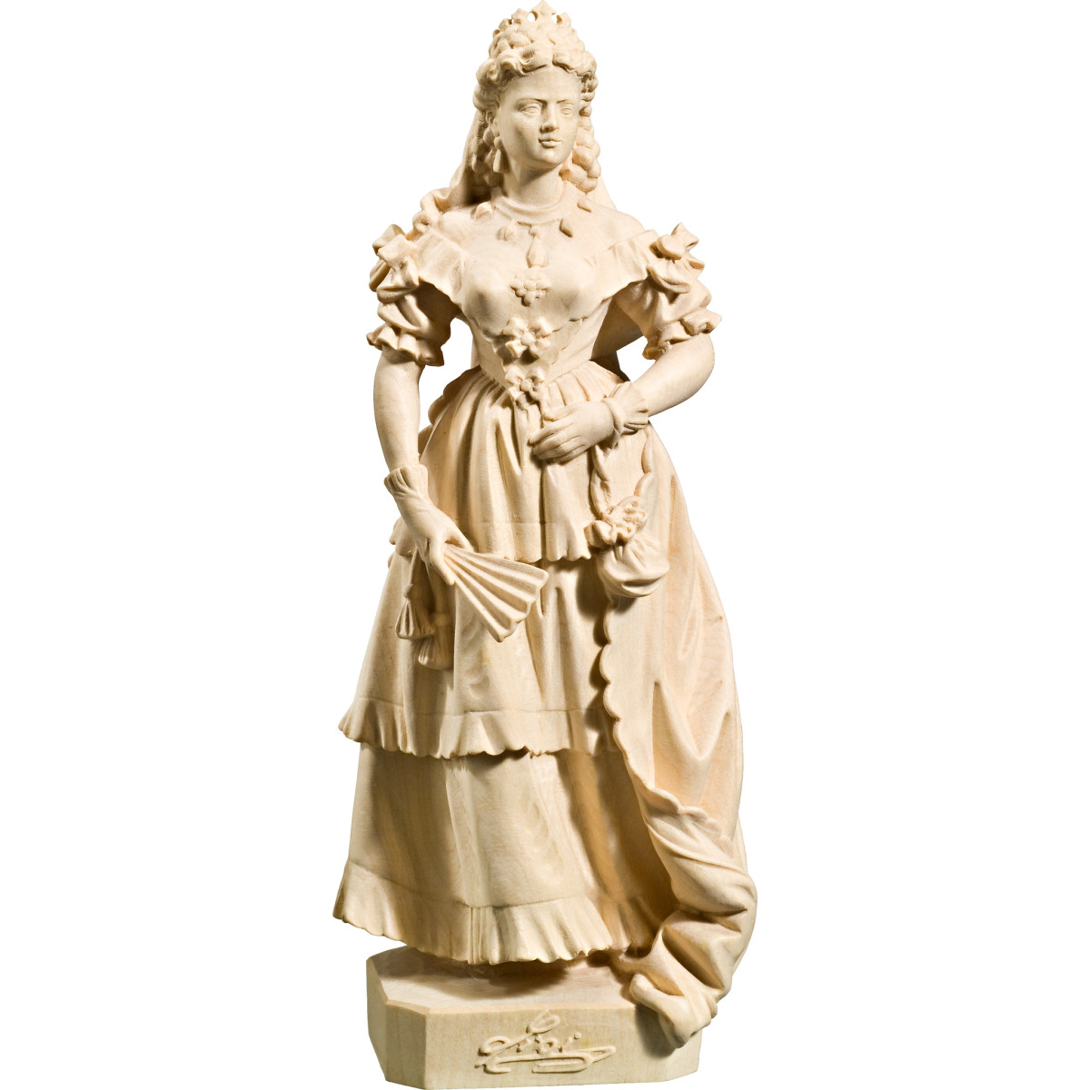 Estátua Imperatriz Elisabeth Sisi em madeira | Bergland