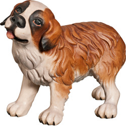 Young St. Bernard wood carving | Bergland