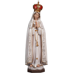 Madonna di Fatima con Corona in Legno | Bergland