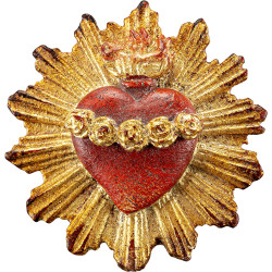 Sacrado Corazón de María con aureola