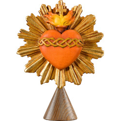 Sacred Heart of Jesus on base cone-shaped