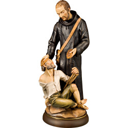 San Giovanni di Dio – Statua sacra in legno scolpito