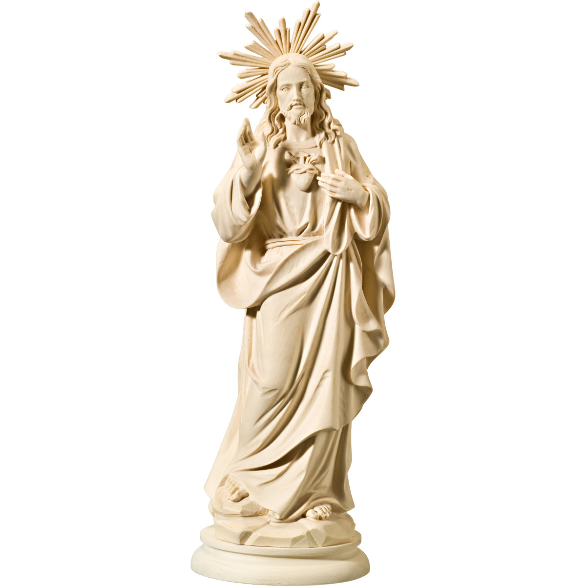 Sacred Heart of Jesus Wood Carvings – Religious Art from Val Gardena