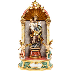 Hl. Josef mit Jesuskind und Engel - Hausaltar Barock