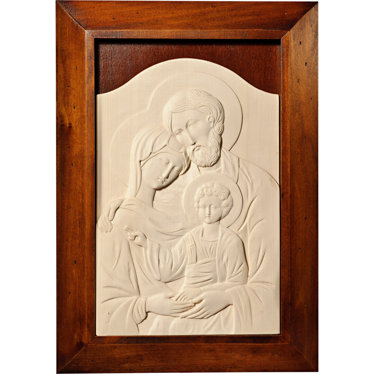 Icona Sacra Famiglia Bizantina con cornice