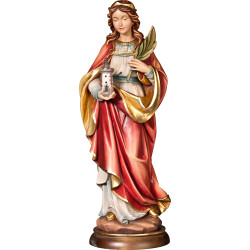 Heilige Barbara – Religiöse Holzfiguren der Schutzpatronin