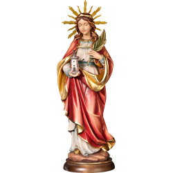 S. Barbara con aureola