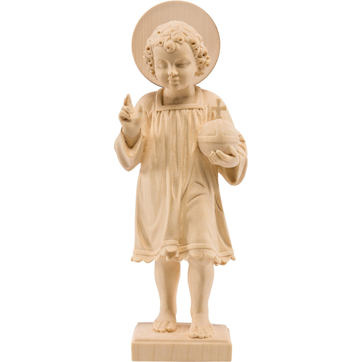 Jesus Child standing with aureole