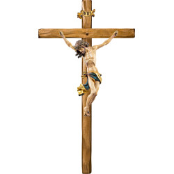 Corpus Baroque with thorns on straight cross