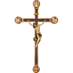 Cristo Barocco su croce con Evangelisti
