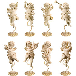 Putti Bergland su piedistallo (8 pezzi)