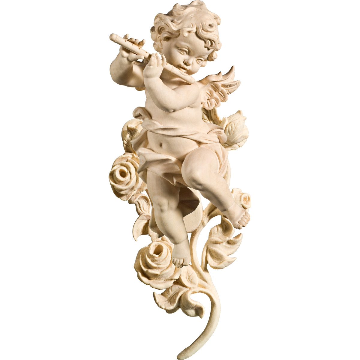 Putto Bergland flauto con rose