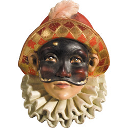 Maschera Arlecchino in legno | Bergland
