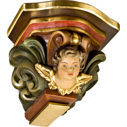 Mísula de canto com cabeça de anjo