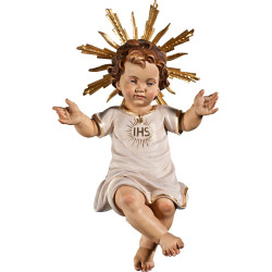 Jesus Child clothed IHS with aureole