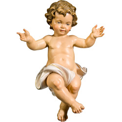 Niño Jesús en madera para belén de Navidad