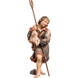 Herdsman with lamb and shovel (without base)