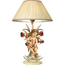 Lampada con rose e Putto Bergland Cupido