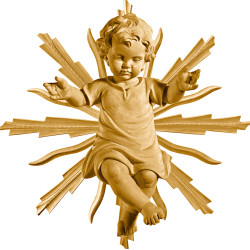 Jesus Child clothed with halo
