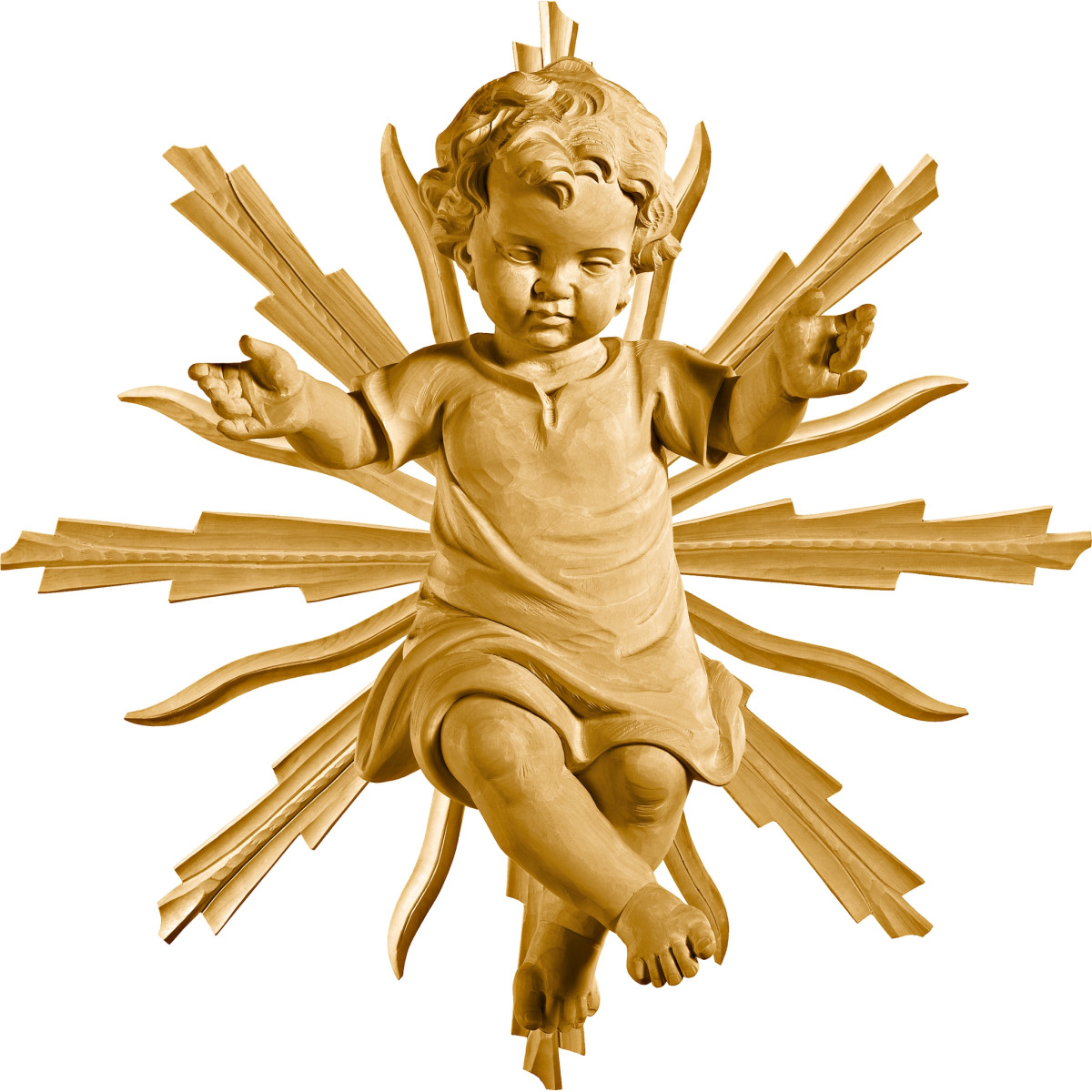 Jesus Child clothed with halo