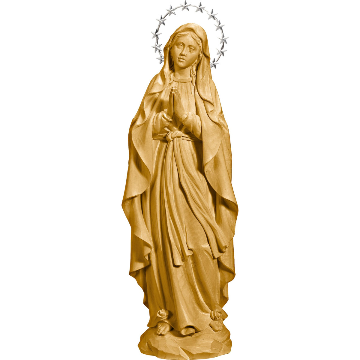 Virgen de Lourdes con corona de estrellas | Bergland