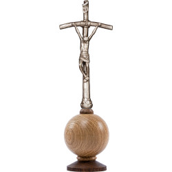 Crucifijo San Juan Pablo II en globo simple