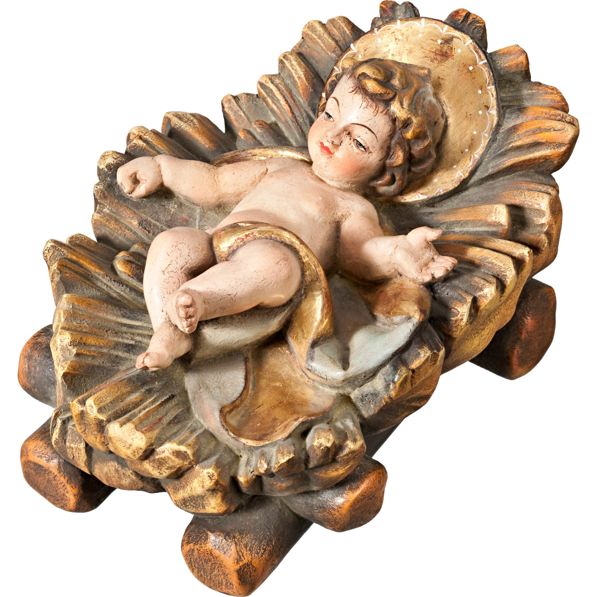 Niño Jesús fijo en cuna