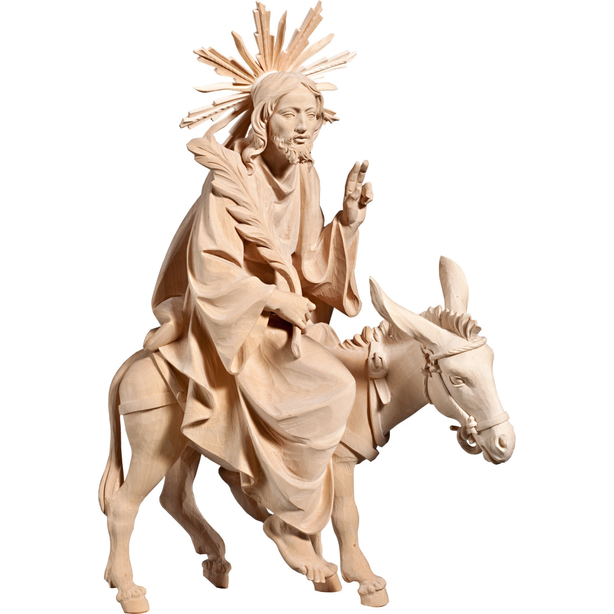 Jesús con las palmas en burro (sin base)