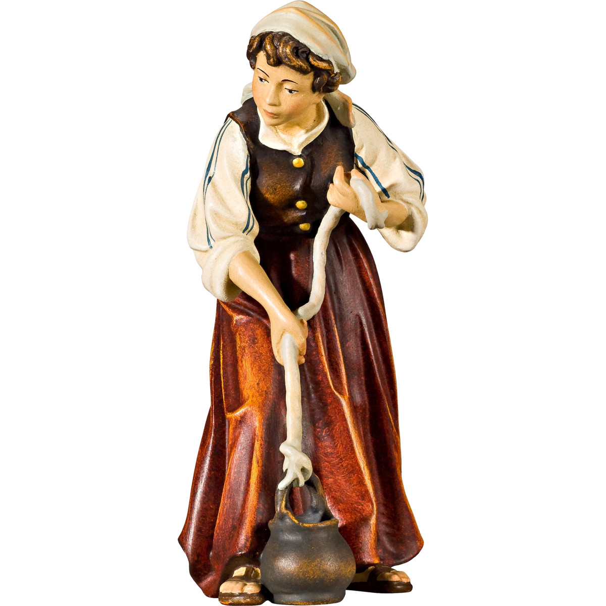 Pastora en el pozo