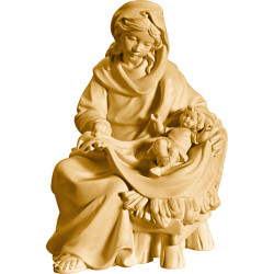 Mary sitting with Jesus Child clothed