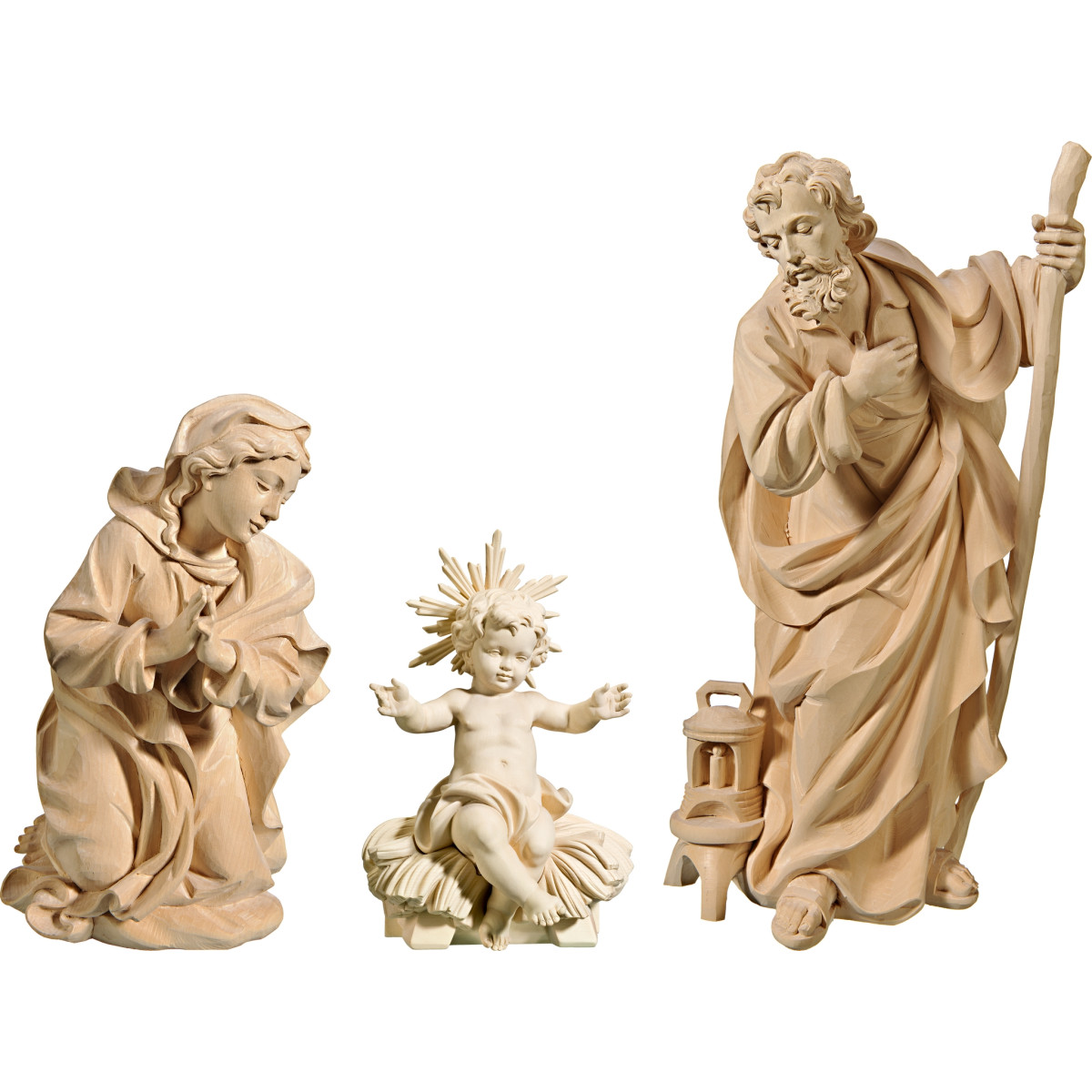 Nacimiento con Niño Jesús sentado (sin base)