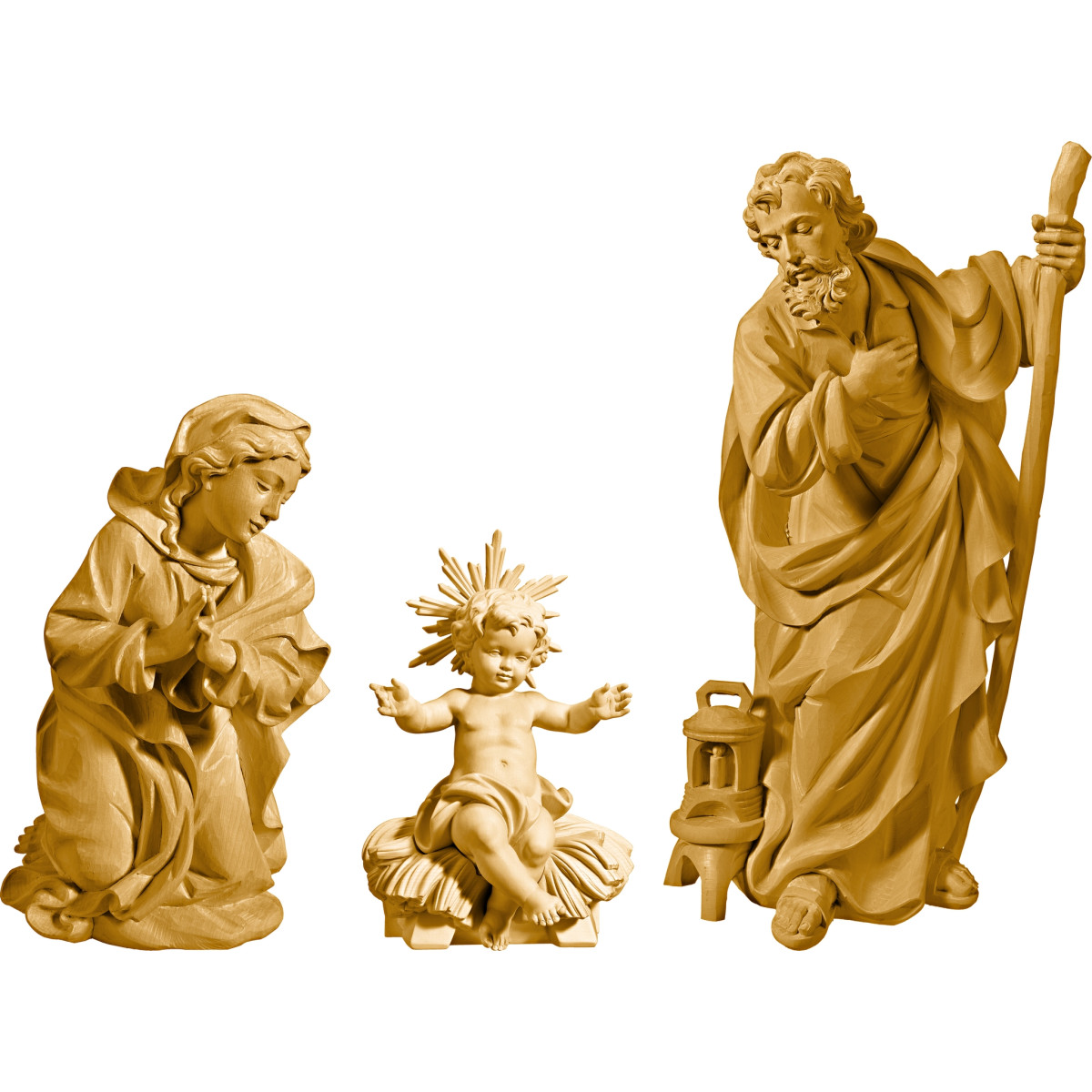 Nacimiento con Niño Jesús sentado (sin base)