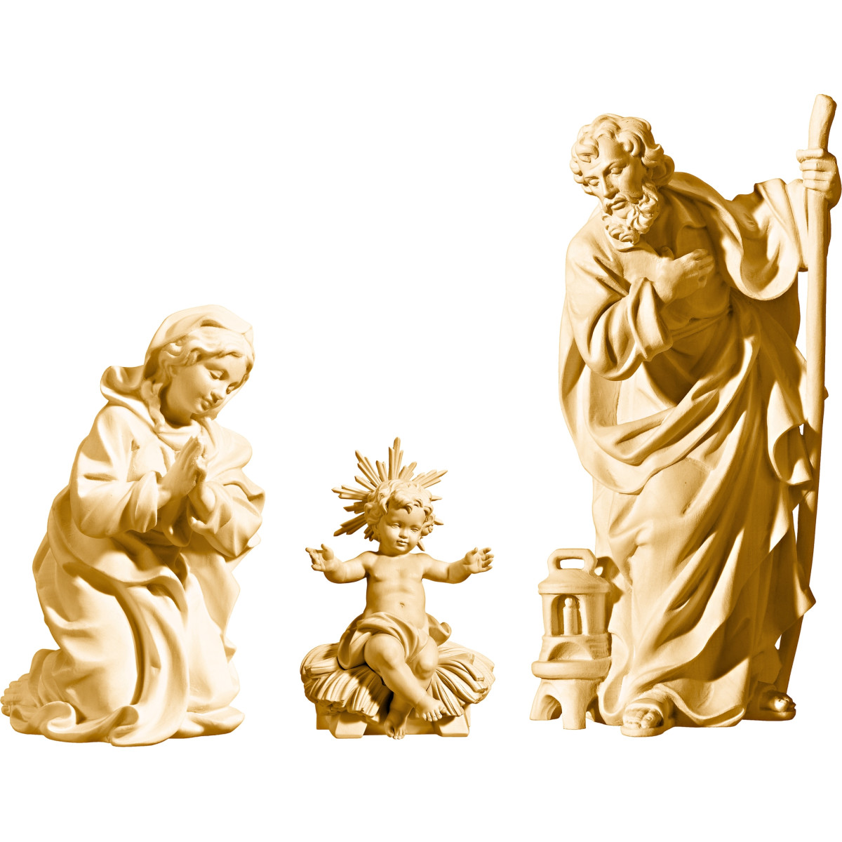Hl. Familie mit Jesuskind sitzend (ohne Sockel)