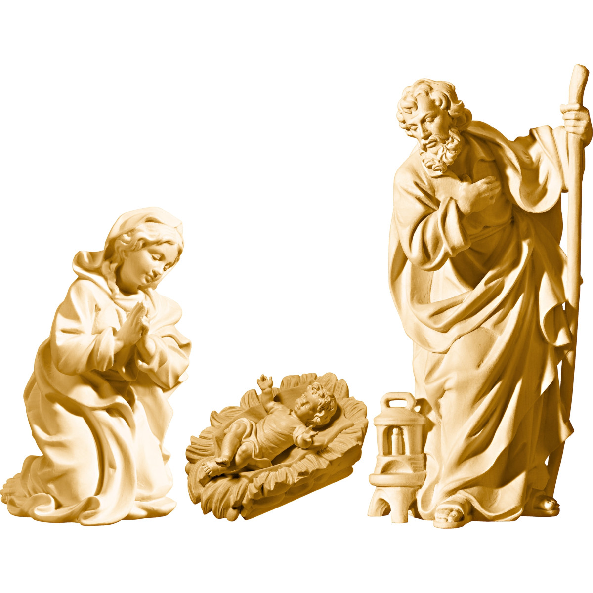 S. Família com Menino Jesus vestido em cama talhada (sem base)